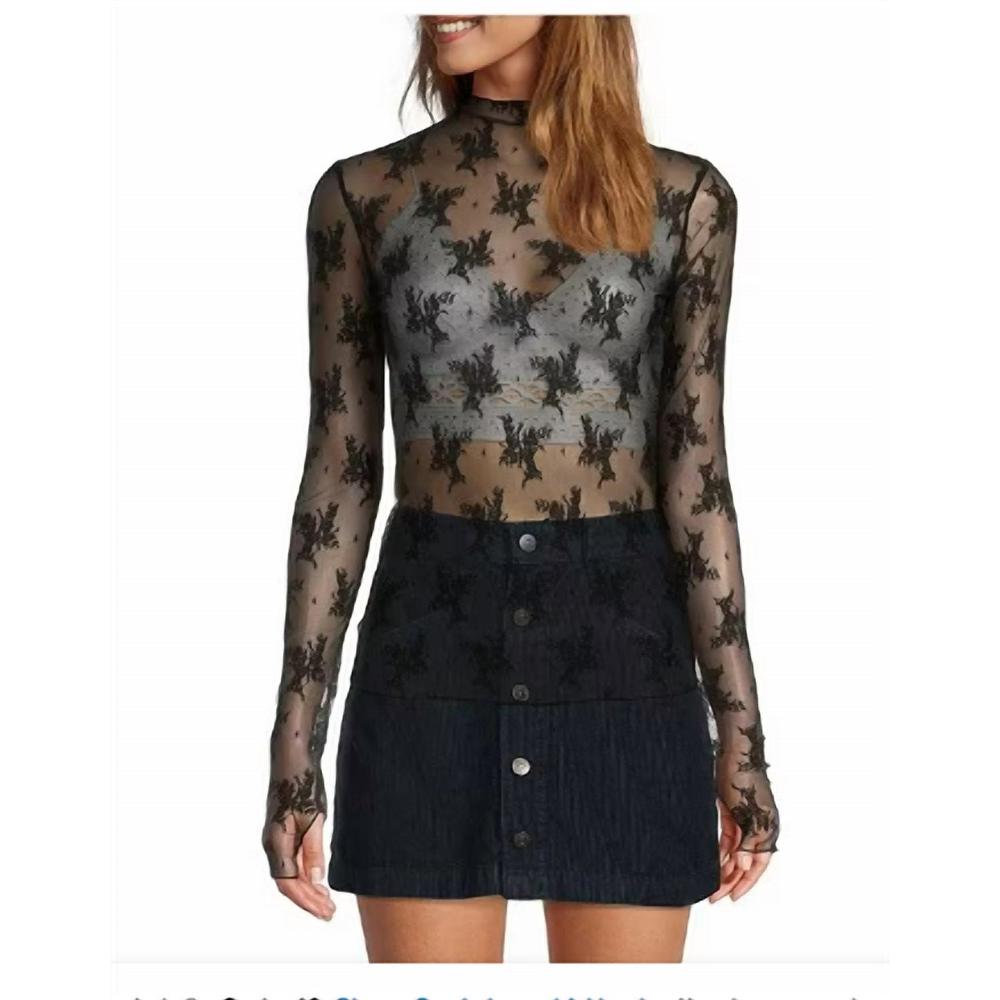 FREE PEOPLE lady lux layering top in black